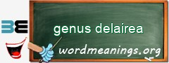 WordMeaning blackboard for genus delairea